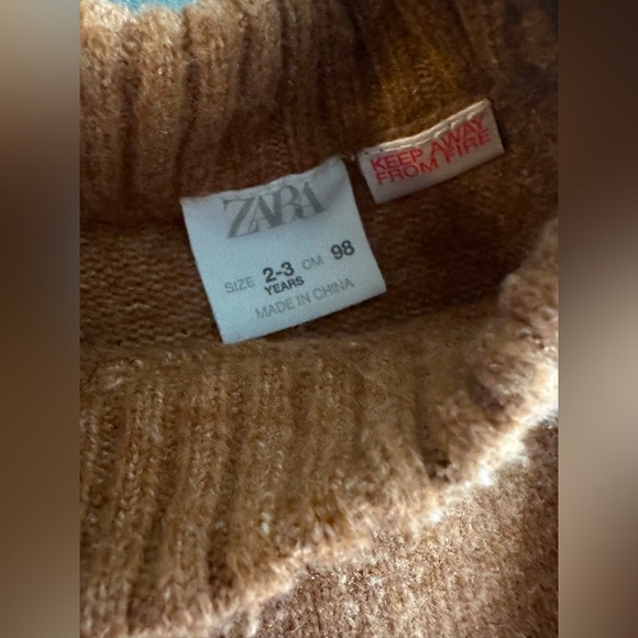 ZARA Toddler Crew Sweater Dress - Picture 4 of 5